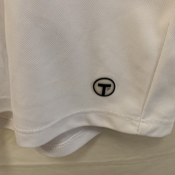 Tribal NWOT White Tennis/Golf Short Sleeve Performance Polo Shirt Size XL - Picture 2 of 10